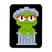 Oscar de Grouch Pixel Art Magneet (Verticaal)