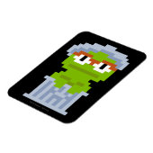Oscar de Grouch Pixel Art Magneet (Linkerzijde)
