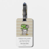 Oscar de Grouch Scram Bagagelabel (Achterkant verticaal)