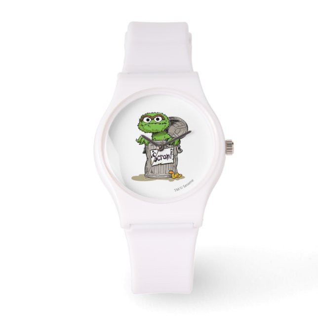 Oscar de Grouch Scram Horloge (Voorkant)