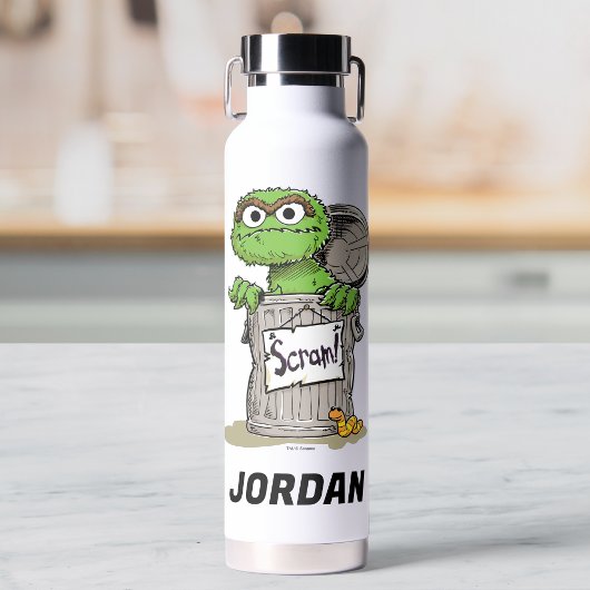 Oscar de Grouch Scram | Jouw namen toevoegen Waterfles