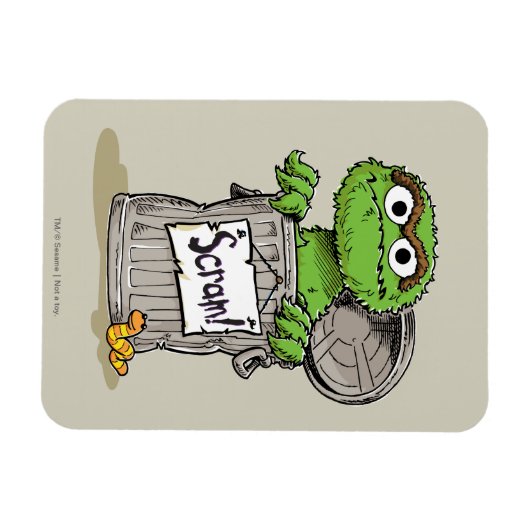Oscar de Grouch Scram Magneet (Horizontaal)