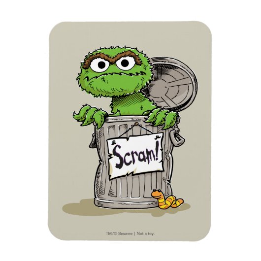 Oscar de Grouch Scram Magneet (Verticaal)
