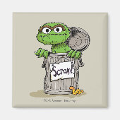Oscar de Grouch Scram Magneet (Voorkant)