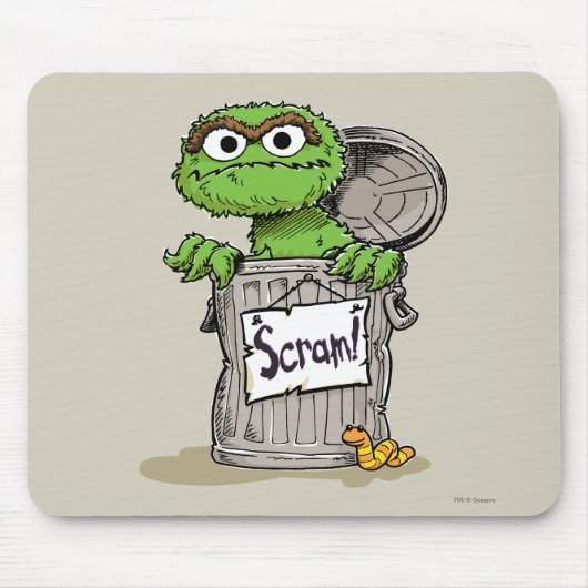 Oscar de Grouch Scram Muismat (Voorkant)