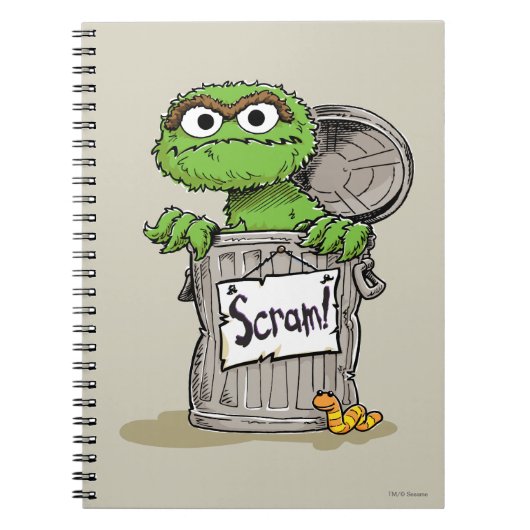 Oscar de Grouch Scram Notitieboek (Voorkant)