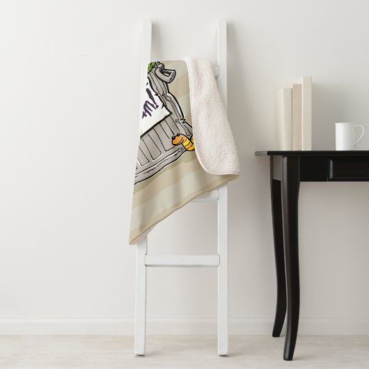 Oscar de Grouch Scram Sherpa Deken (In situ)