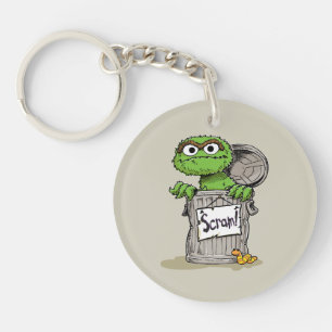 Oscar de Grouch Scram Sleutelhanger