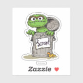Oscar de Grouch Scram Sticker (Vel)