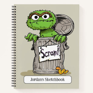 Oscar de Grouch Scram Tekening Notitieboek