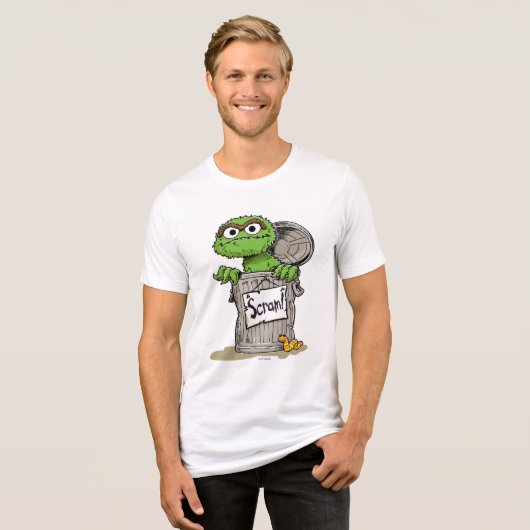 Oscar de Grouch Scram Tri-Blend Shirt (Voorkant volledig)