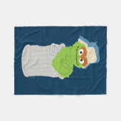 Oscar de Grouch Trash Can Lean Fleece Deken (Voorkant (Horizontaal))