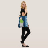 Oscar de Grouch Trash Can Lean | Jouw namen toevoe Tote Bag (Op model)