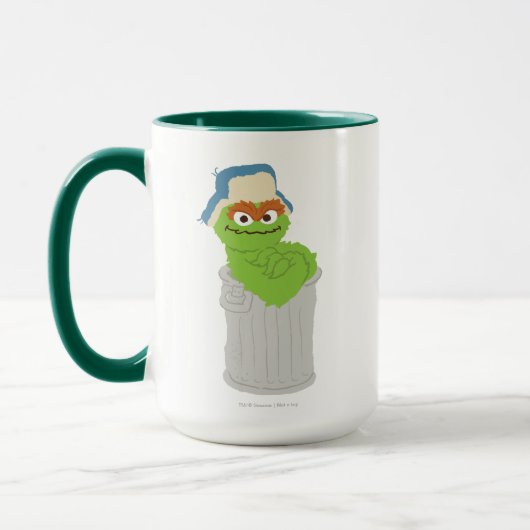 Oscar de Grouch Trash Can Lean Mok (Links)