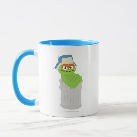 Oscar de Grouch Trash Can Lean Mok (Links)