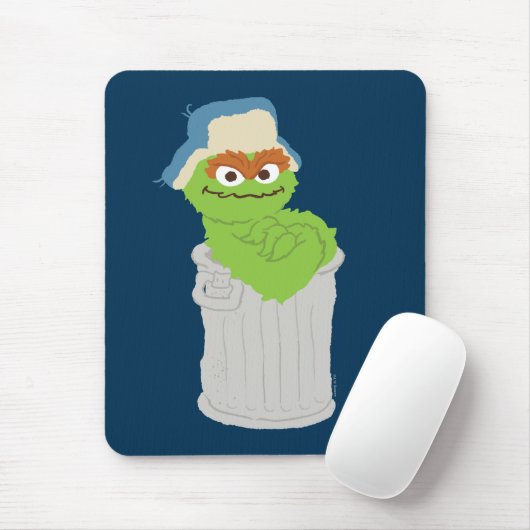 Oscar de Grouch Trash Can Lean Muismat (Met muis)