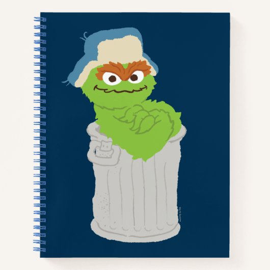 Oscar de Grouch Trash Can Lean Notitieboek (Voorkant)