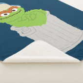 Oscar de Grouch Trash Can Lean Sherpa Deken (3/4)