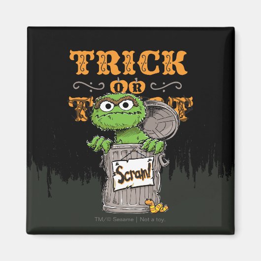 Oscar de Grouch - Trick of Scram! Magneet (Voorkant)
