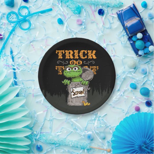 Oscar de Grouch - Trick of Scram! Papieren Bordje (Feest)