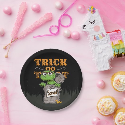 Oscar de Grouch - Trick of Scram! Papieren Bordje (Feest)