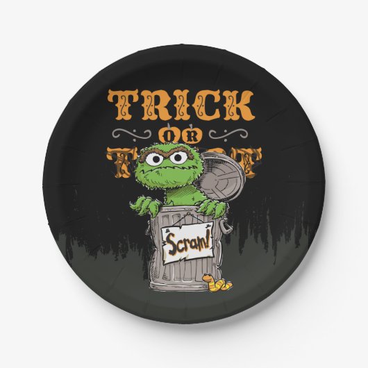 Oscar de Grouch - Trick of Scram! Papieren Bordje (Voorkant)