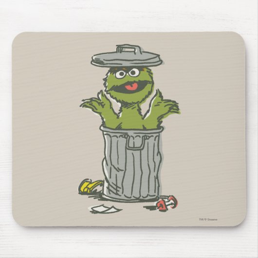 Oscar de Grouch Vintage 1 Muismat (Voorkant)