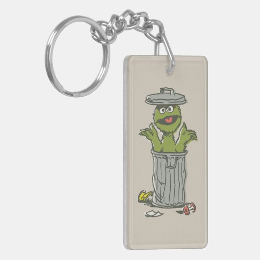 Oscar de Grouch Vintage 1 Sleutelhanger (Voorkant Links)