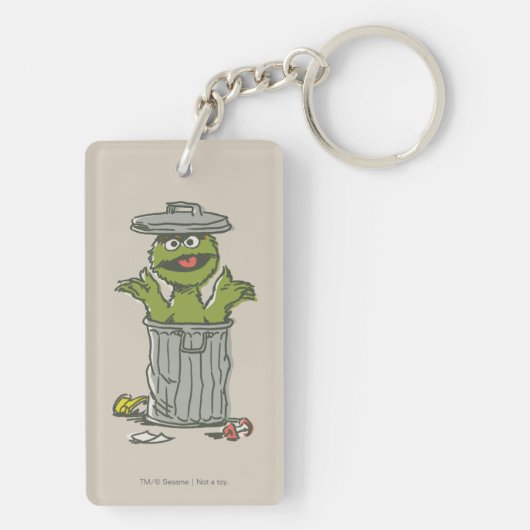 Oscar de Grouch Vintage 1 Sleutelhanger (achterkant)
