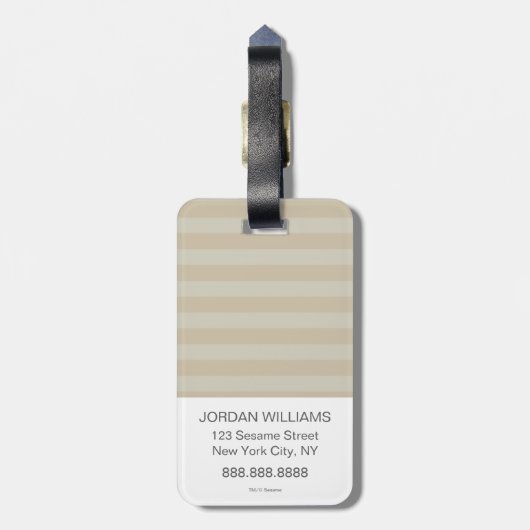 Oscar de Grouch Vintage 2 Bagagelabel (Achterkant verticaal)