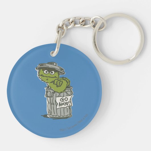Oscar de Grouch Vintage 2 Sleutelhanger (Achterkant)