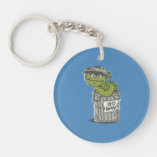 Oscar de Grouch Vintage 2 Sleutelhanger (Voorkant)