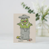 Oscar de Grouch Vintage Briefkaart (Staand voorkant)