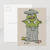 Oscar de Grouch Vintage Briefkaart (Voorkant / Achterkant)