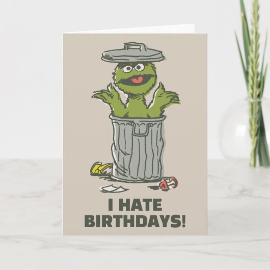 Oscar de Grouch Vintage Kaart (Voorkant)