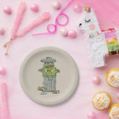 Oscar de Grouch Vintage Papieren Bordje (Feest)