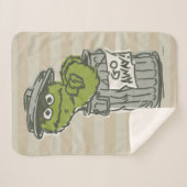 Oscar de Grouch Vintage Sherpa Deken (Voorkant (horizontaal))