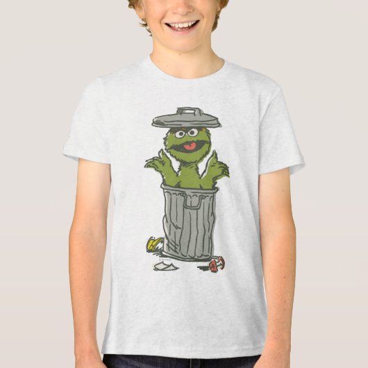 Oscar de Grouch Vintage Tri-Blend Shirt (Voorkant)