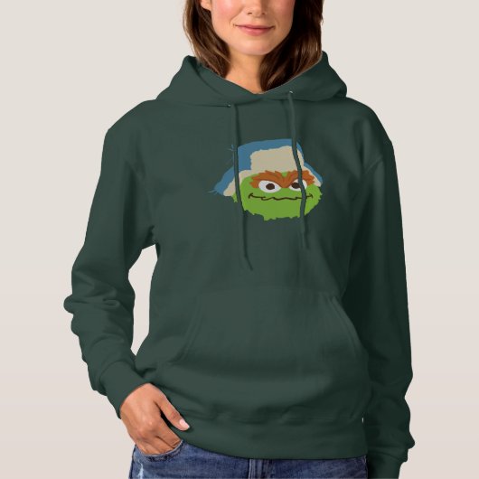 Oscar de Grouch Woodland Face Hoodie (Voorkant)