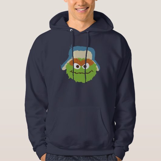 Oscar de Grouch Woodland Face Hoodie (Voorkant)