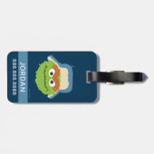 Oscar de Grouch Woodland Face | Je gegevens toevoe Bagagelabel (Achterkant horizontaal)