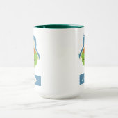 Oscar de Grouch Woodland Face | Jouw namen toevoeg Mok (Midden)