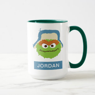 Oscar de Grouch Woodland Face   Jouw namen toevoeg Mok