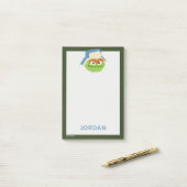 Oscar de Grouch Woodland Face | Jouw namen toevoeg Post-it® Notes (Op bureau)