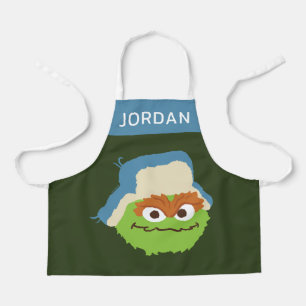 Oscar de Grouch Woodland Face Jouw namen toevoeg Schort