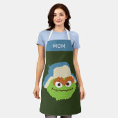 Oscar de Grouch Woodland Face | Jouw namen toevoeg Schort (Gedragen)