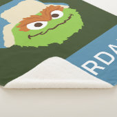 Oscar de Grouch Woodland Face | Jouw namen toevoeg Sherpa Deken (3/4)