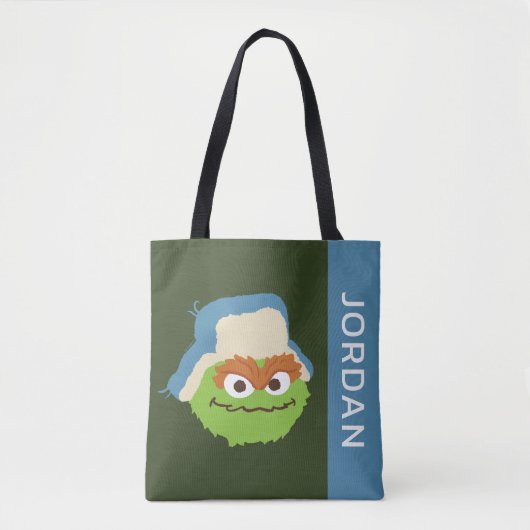 Oscar de Grouch Woodland Face | Jouw namen toevoeg Tote Bag (Voorkant)