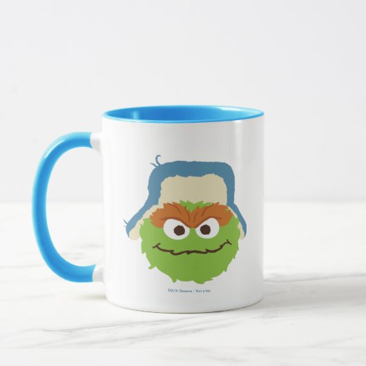 Oscar de Grouch Woodland Face Mok (Links)