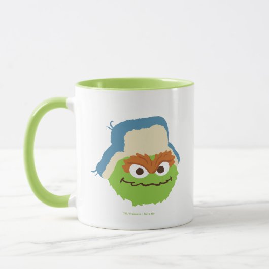 Oscar de Grouch Woodland Face Mok (Links)